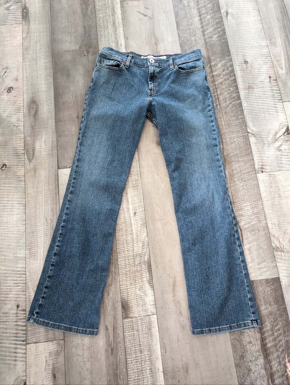 Levis 518 Superlow Bootcut Jeans Medium Wash Y2K Denim 13 L JR
